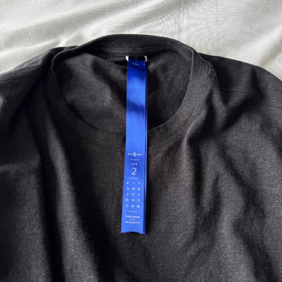 Kit &‎ Ace Women's Cotton Blend T-Shirt Dress Charcoal Gray 2 Pockets Cashmere - Picture 8 of 15